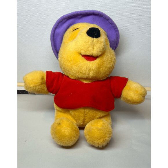 Vintage Mattel 1997 Winnie the Pooh Hunny Honey Pot With Backpack 11" Plush - Picture 3 of 11